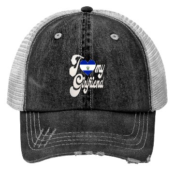 Discover SalvadorI Love My Salvadoran Girlfriend Trucker Hats