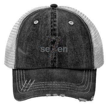 Discover 7 in braun animal print Trucker Hats
