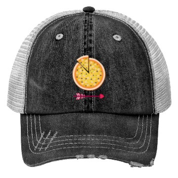 Discover PIZZA is my valentine - Arrow Pointing Left Trucker Hats
