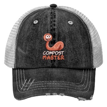 Discover Compost Master Compost Farmer Vermicompost Trucker Hats