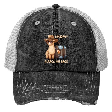 Discover Holiday? Alpaca My Bags Trucker Hats