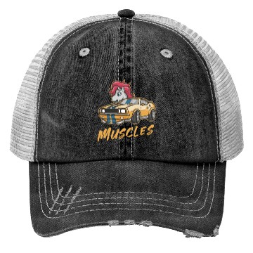 Discover Pony car with muscles Trucker Hats