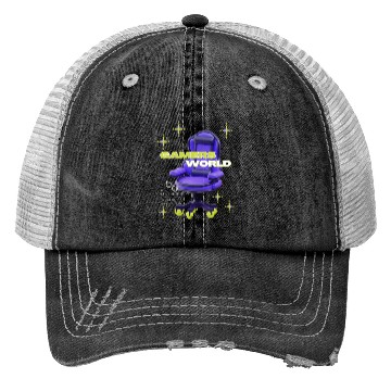 Discover Game Sports Fun! Designed by Tavia Linen Trucker Hats