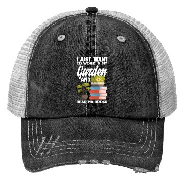 Discover Garden Bookworm Books Reading Trucker Hats
