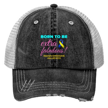 Discover Down Syndrome Awareness Extra Fabulous Trucker Hats