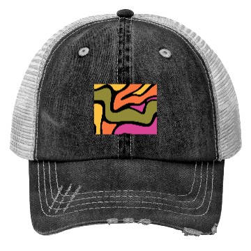 Discover Psychedelic patterns, Aesthetic, Retro, Vintage Trucker Hats