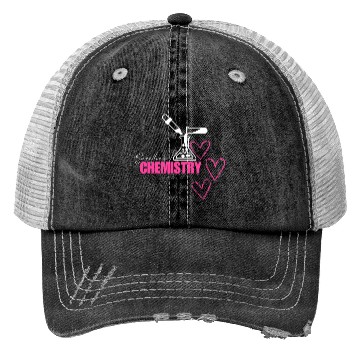 Discover Sweetheart Chemistry Illustration Trucker Hats