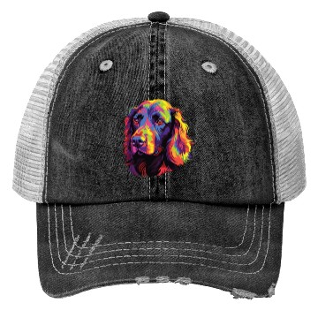 Discover Watercolor Colorful Boykin Spaniel Trucker Hats