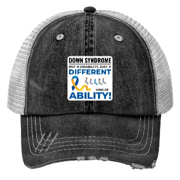 Discover Down Syndrome Awareness Different Ability Trucker Hats