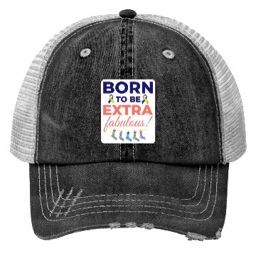 Discover Down Syndrome Awareness Extra Fabulous Trucker Hats