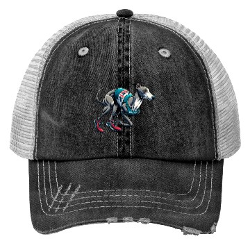 Discover Marathon Master: Greyhound's Race Day Trucker Hats