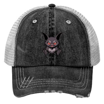 Discover Unique Bat Illustration Trucker Hats