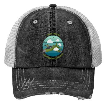 Discover No Limits No Boundaries Jet Design Trucker Hats