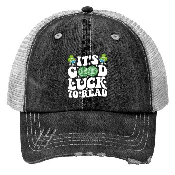 Discover It's Good Luck To Read St Patricks Day Disco Ball Trucker Hats