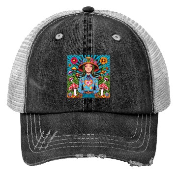 Discover Mushroom 70 s Trucker Hats