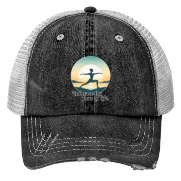 Discover Sunrise Yoga Pose Trucker Hats