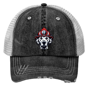 Discover Braveheart Dalmatian: Firefighter's Companion Trucker Hats