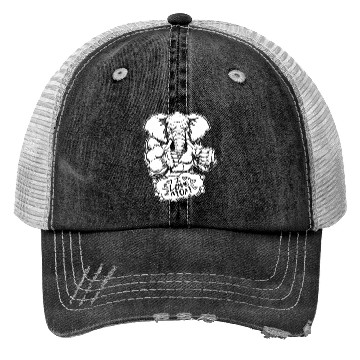 Discover Elephant I Love Mom Trucker Hats
