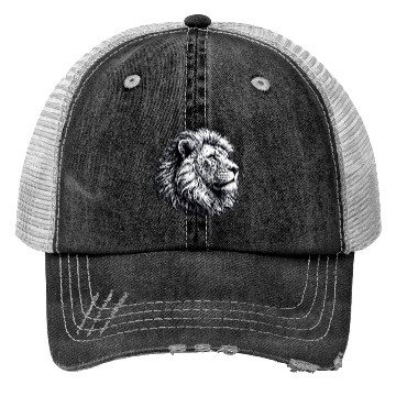Discover Lion Face Trucker Hats