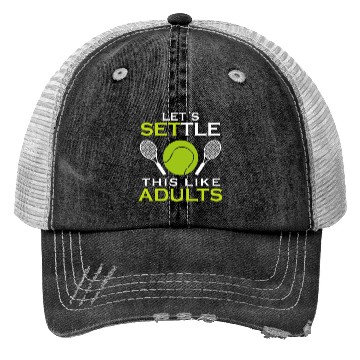 Discover Funny Adults Tennis Player Trucker Hats