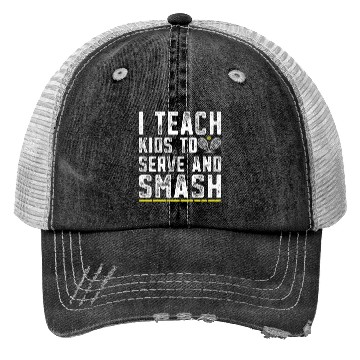 Discover Funny Tennis Coach Tennis Player Trucker Hats