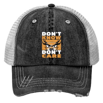 Discover Deer Funny Dont Know Dont Care Trucker Hats