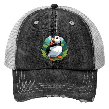 Discover Puffin Trucker Hats
