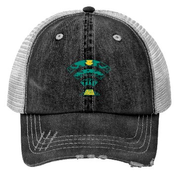 Discover WILD AND FREE, JUST LIKE THE WI-FI IN THE FOREST Trucker Hats