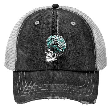 Discover Surfing Surfer Skull Skull Nature Trucker Hats