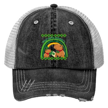 Discover Capybara saint Patrick´s day Trucker Hats