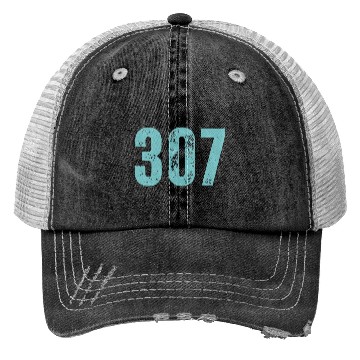 Discover 307 Area Code Wyoming Trucker Hats
