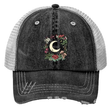 Discover Mushroom Moon Cottagecore Naturecore Trucker Hats