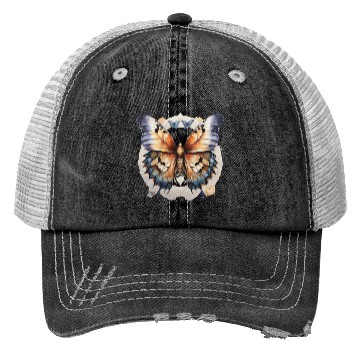 Discover Fantastic beast half butterfly half eagle Trucker Hats