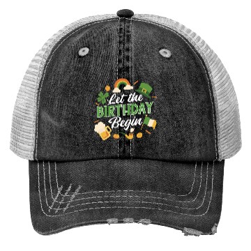 Discover Irish Birthday Celebration Festive St. Trucker Hats