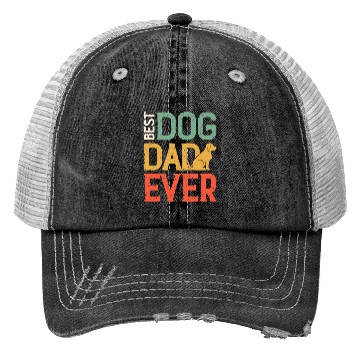 Discover Best Dog Dad Ever Trucker Hats