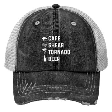 Discover Cape Shear Tornado Forecaster Gift Trucker Hats
