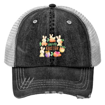 Discover Happy bunny Easter Trucker Hats