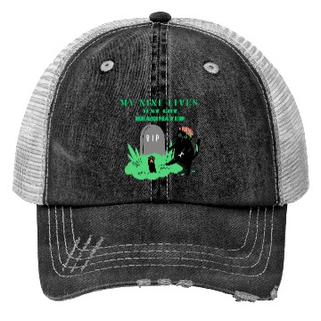 Discover my nine lives just got reanimated Trucker Hats