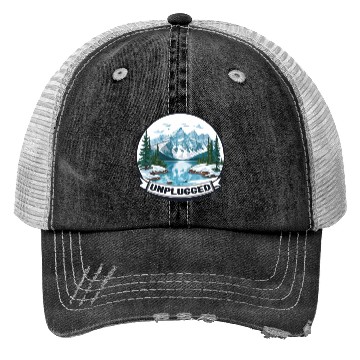 Discover Camping Without Tech! Trucker Hats