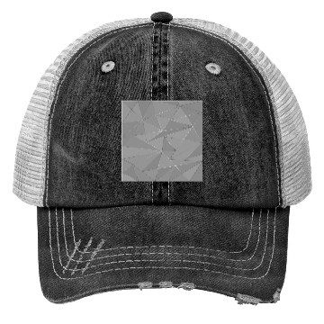 Discover Grey silver low poly abstract background Trucker Hats