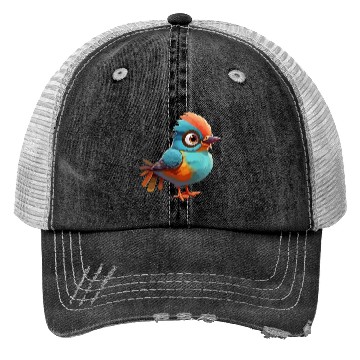 Discover Colorful bird animal Trucker Hats