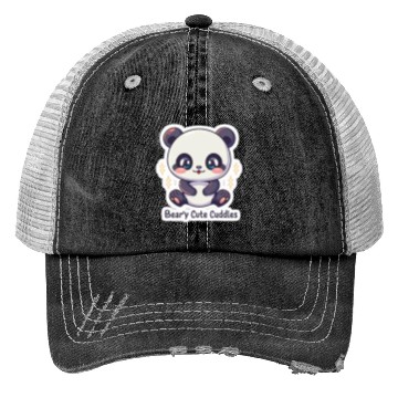 Discover Panda Lover: Beary Cuddles Trucker Hats
