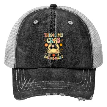Discover Groovy Crab Lover Seafood Lover Trucker Hats