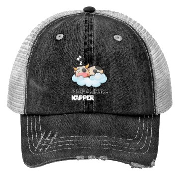 Discover Professional Napper Cow Sleeping Late Riser Trucker Hats