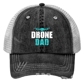 Discover Drone dad Trucker Hats