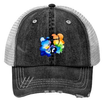 Discover Color splash zodiac: Sagittarius Trucker Hats