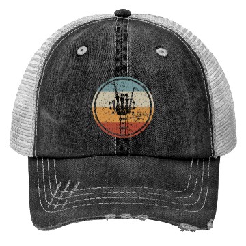 Discover Skeleton Guitar Retro Trucker Hats