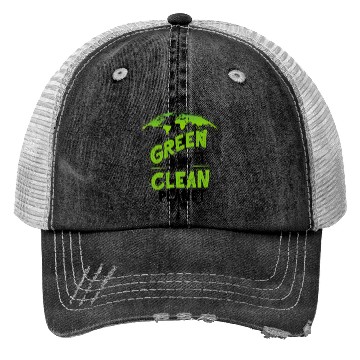 Discover Eco-Friendly Earth Green Clean Design Trucker Hats