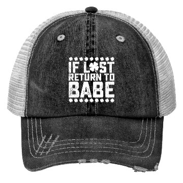 Discover If Lost Return To Babe I Am Babe Couple Matching Trucker Hats