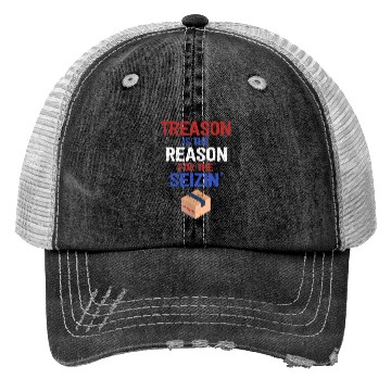 Discover Treason is the Reason for the Seizin FBI Raid Trucker Hats